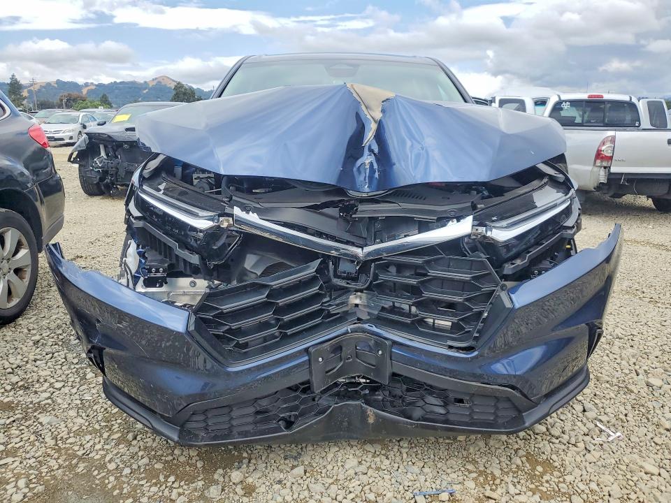 2025 Honda Cr-v VIN 2HKRS4H21SH471255 COPART salvage auction — FRONT END, Ca - Salvage Certificate, sold $11,300 on 2026-07-07 (photo 5)