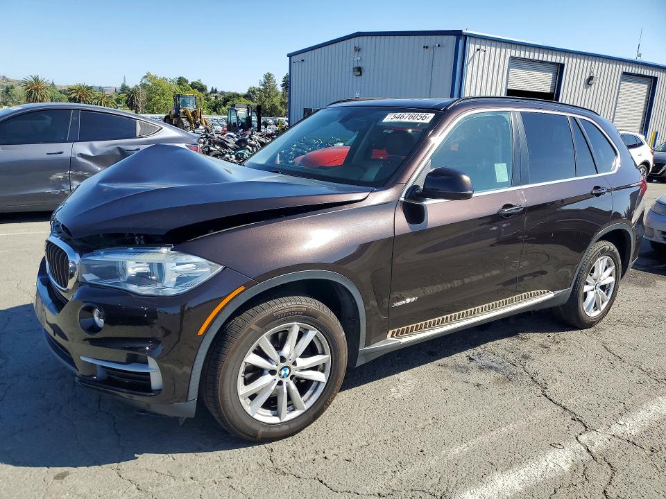 2015 BMW X5 VIN 5UXKR0C54F0P14842 COPART salvage auction — FRONT END, Ca - Salvage Certificate, sold $2,600 on 2026-07-06 (photo 1)