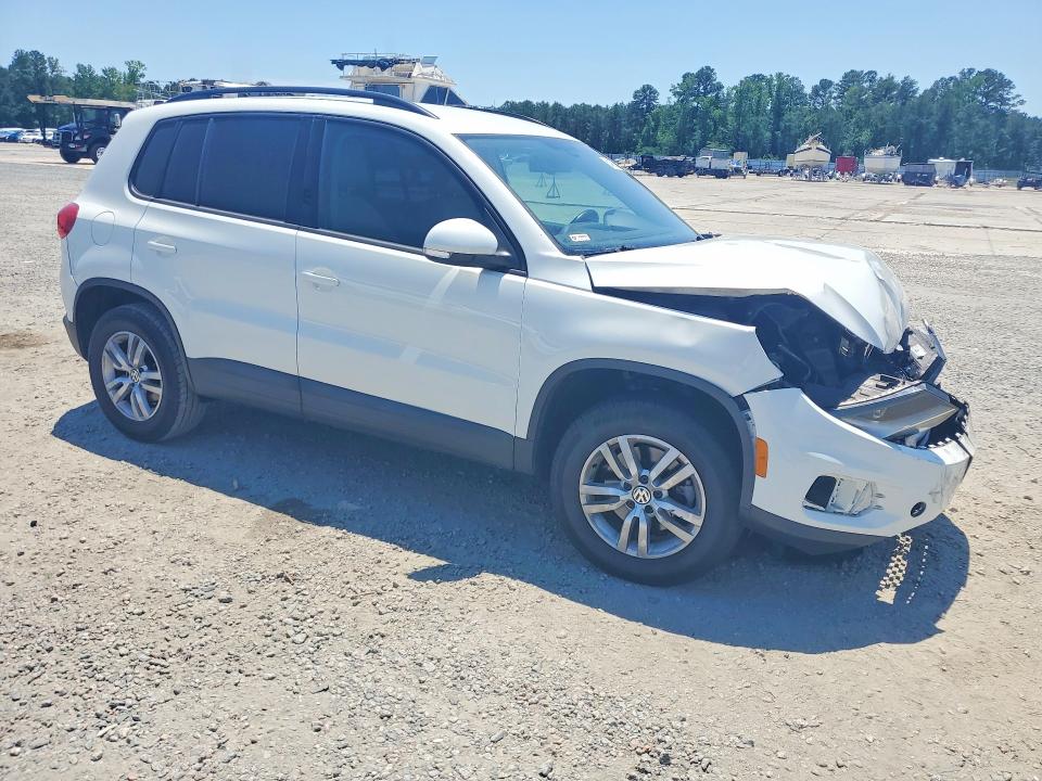 2017 Volkswagen Tiguan VIN WVGAV7AX2HW512566 COPART salvage auction — FRONT END, Nc - Salvage Certificate Of Title, sold $1,050 on 2026-07-06 (photo 4)