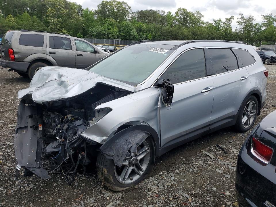 2017 Hyundai Santa fe VIN KM8SRDHF2HU202076 COPART salvage auction — FRONT END, Id - Salvage Certificate Of Title, sold $200 on 2026-07-28 (photo 1)