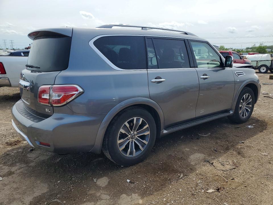 2017 Nissan Armada VIN JN8AY2NC0H9511425 COPART salvage auction — FRONT END, Il - Salvage Certificate, sold $6,300 on 2026-07-07 (photo 3)