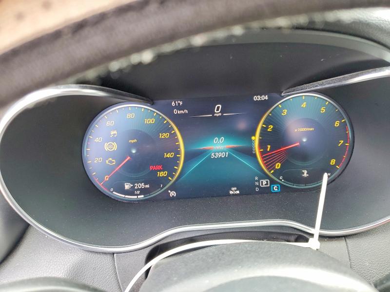 2021 Mercedes-benz C-klasse VIN W1KWF8EB3MR628918 COPART salvage auction — REAR END, Il - Salvage Certificate, sold $8,000 on 2026-07-28 (photo 9)