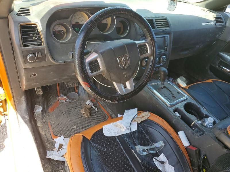 2014 Dodge Challenger VIN 2C3CDYAG2EH244817 COPART salvage auction — FRONT END, Tx - Bonded Title - Salvage, sold $1,400 on 2026-07-02 (photo 8)