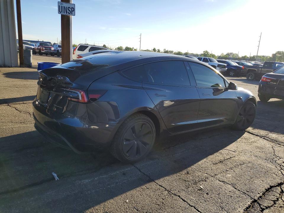 2024 Tesla Model 3 VIN 5YJ3E1EB5RF754461 COPART salvage auction — REAR END, Co - Public - Salvage Title, sold $15,700 on 2026-07-07 (photo 3)
