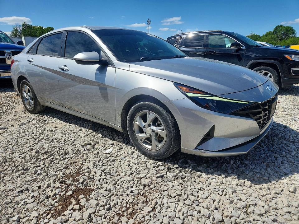 2022 Hyundai Elantra VIN 5NPLL4AG7NH058107 COPART salvage auction — HAIL, Mo - Salvage Certificate Of Title, sold $4,850 on 2026-07-22 (photo 4)