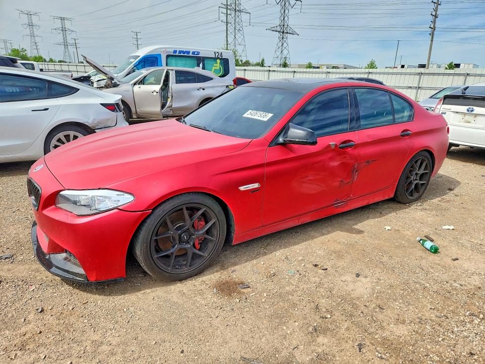 2011 BMW 5er VIN WBAFU9C5XBC786088 COPART salvage auction — SIDE, Il - Salvage Certificate, sold $1,550 on 2026-07-07 (photo 1)