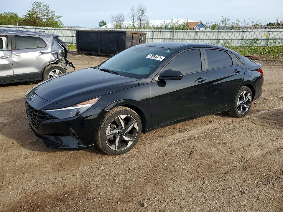 2023 Hyundai Elantra VIN KMHLS4AG6PU461941 COPART salvage auction — HAIL, Oh - Cert Of Title-Salvage, sold $7,700 on 2026-07-13 (photo 1)