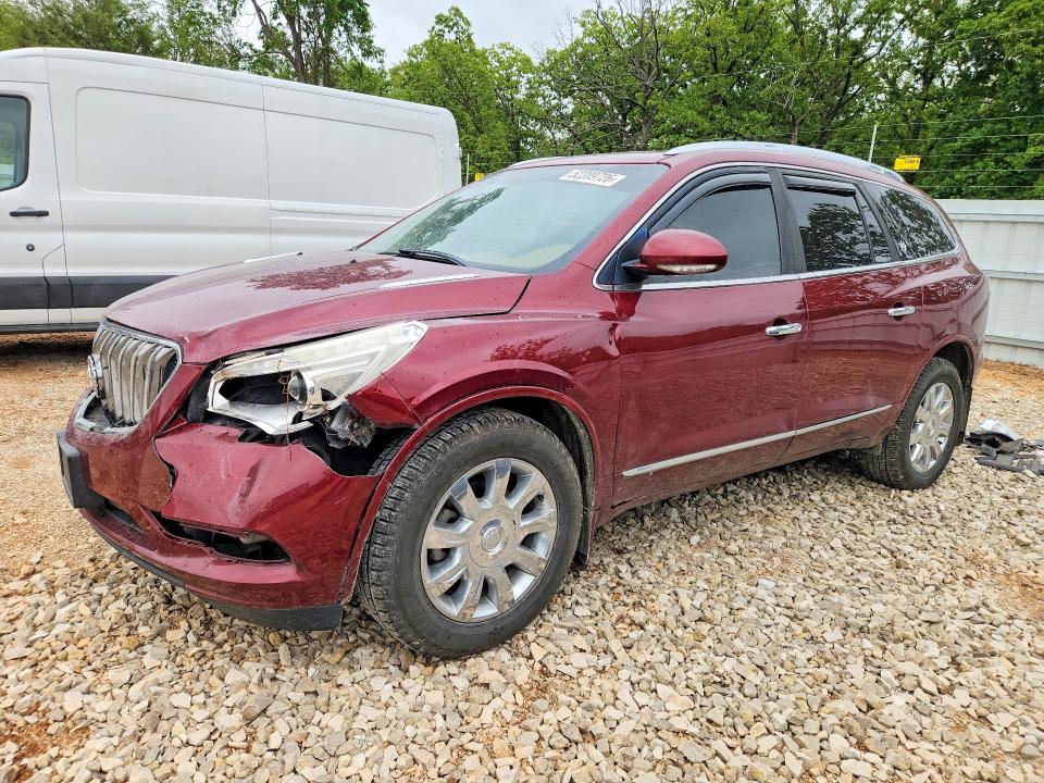 2016 Buick Enclave VIN 5GAKVBKD9GJ265916 COPART salvage auction — HAIL, Ks - Cert Of Title-Salvage, sold $350 on 2026-07-28 (photo 1)