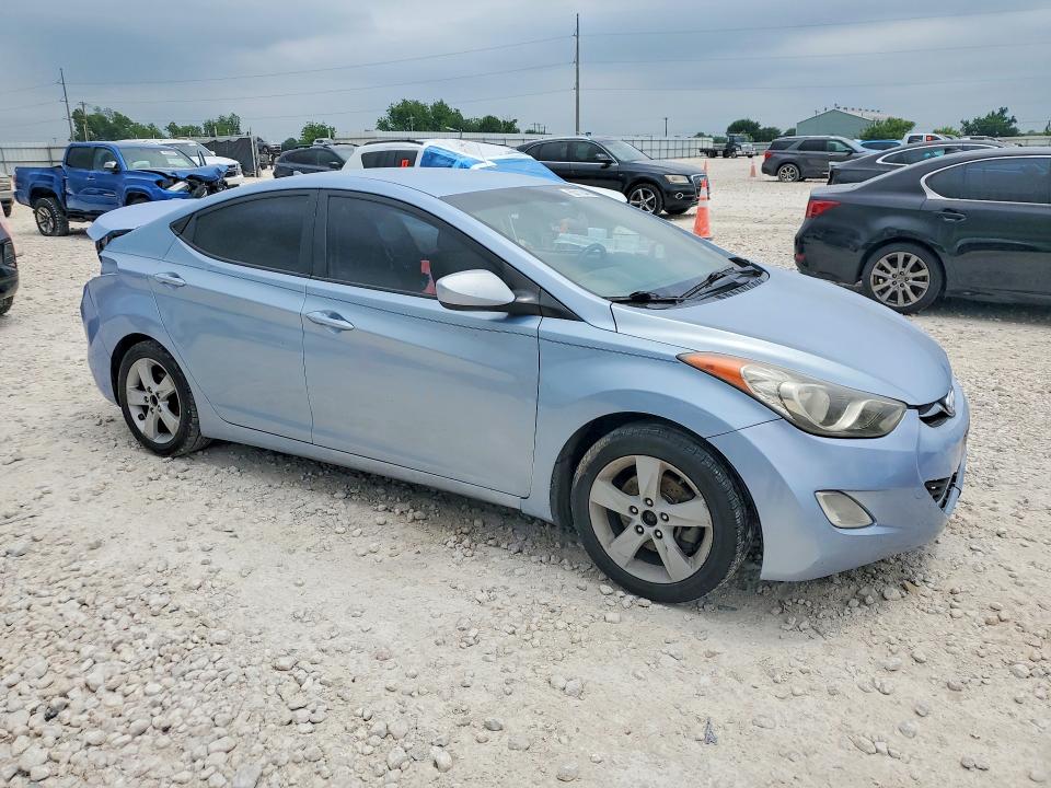 2013 Hyundai VIN KMHDH4AE2DU641849 COPART salvage auction — SIDE, Tx - Salvage Vehicle Title, sold $525 on 2026-07-09 (photo 4)