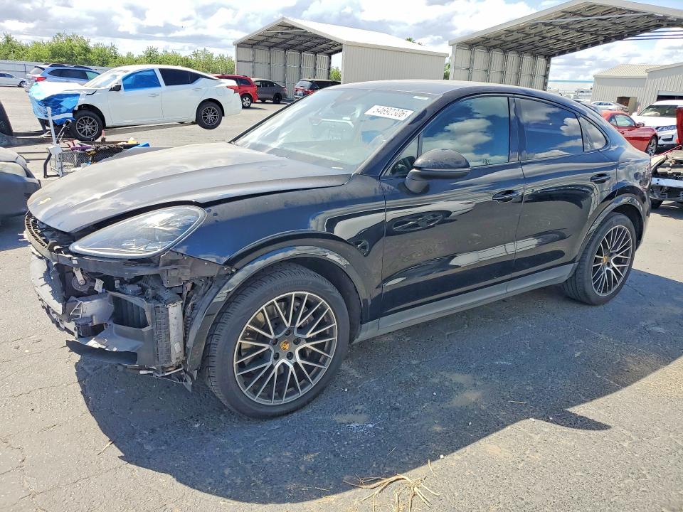 2021 Porsche Cayenne VIN WP1BA2AY5MDA43364 COPART salvage auction — FRONT END, Ca - Salvage Certificate, sold $27,000 on 2026-07-09 (photo 1)