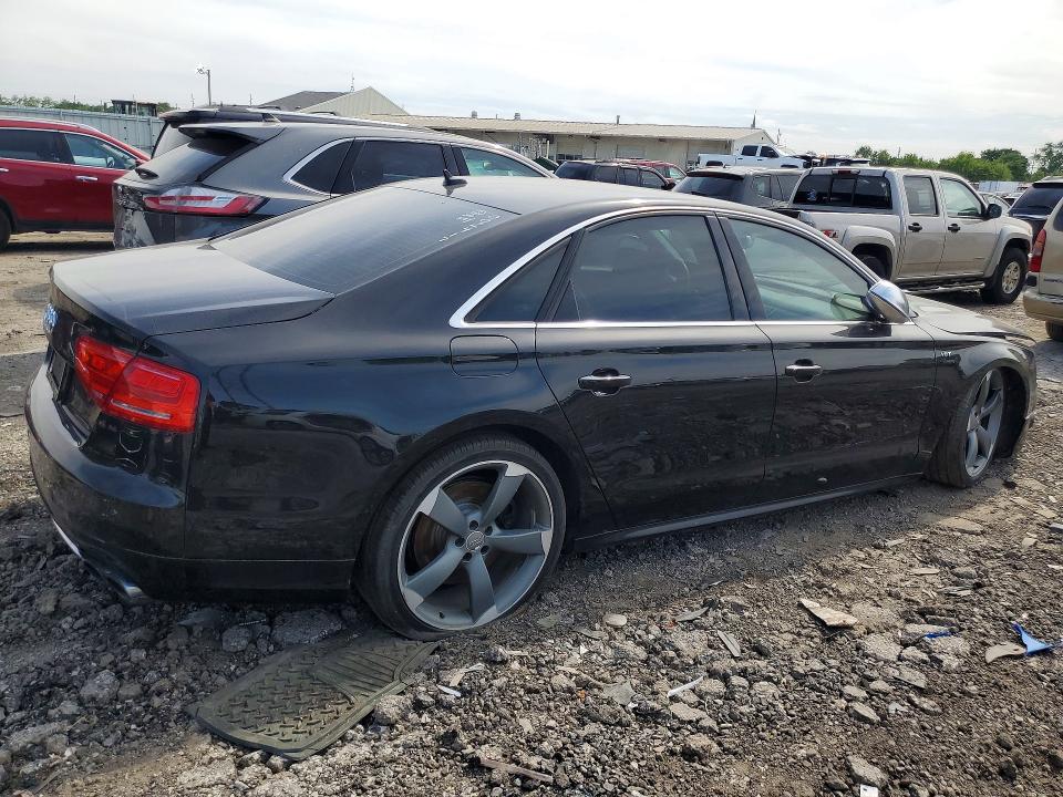 2014 Audi S8 VIN WAUD2AFD4EN002417 COPART salvage auction — FRONT END, Il - Certificate Of Title (P), sold $9,600 on 2026-07-29 (photo 3)