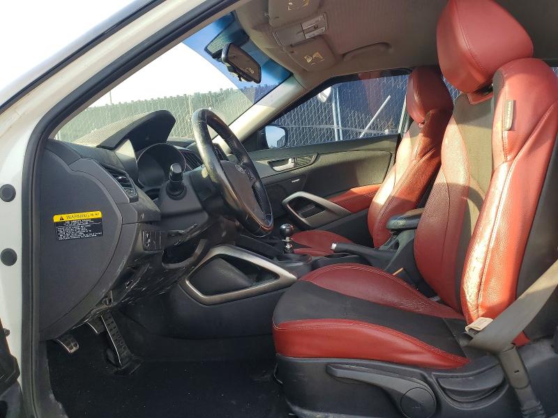2015 Hyundai Veloster VIN KMHTC6AE0FU217661 COPART salvage auction — FRONT END, Fl - Cert Of Title Slvg Rebuildable, sold $475 on 2026-07-28 (photo 7)