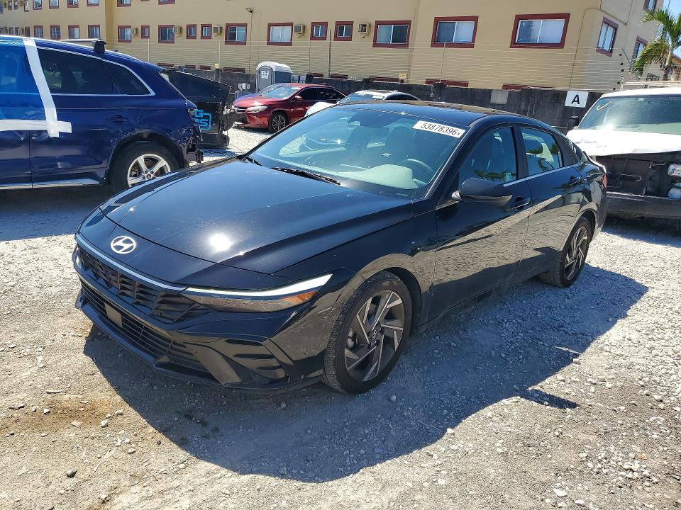2024 Hyundai Elantra VIN KMHLS4DG3RU752976 COPART salvage auction — REAR END, Fl - Cert Of Title Slvg Rebuildable, sold $6,800 on 2026-07-20 (photo 1)
