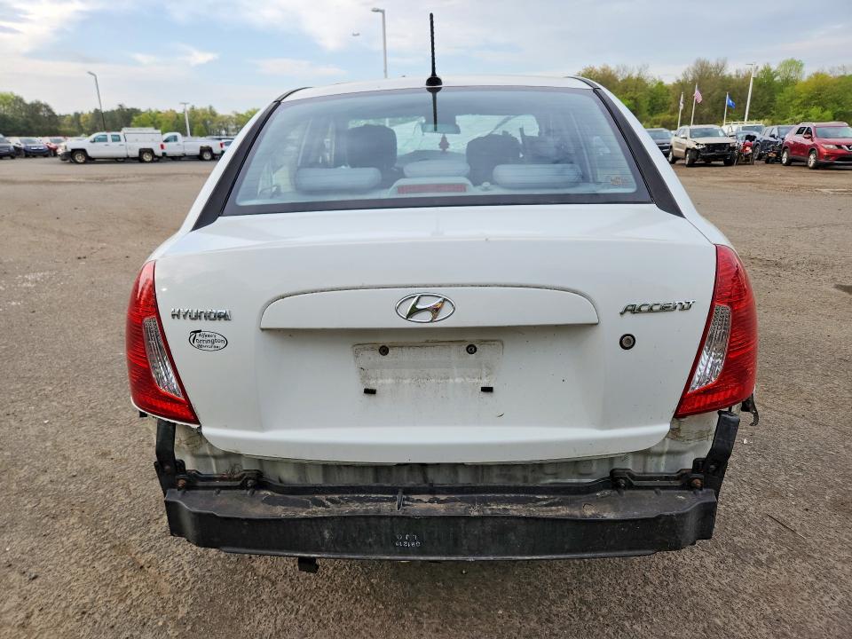 2010 Hyundai Accent VIN KMHCN4AC8AU484214 COPART salvage auction — FRONT END, Ct - Cert Of Title-Salvage, sold $450 on 2026-07-02 (photo 6)