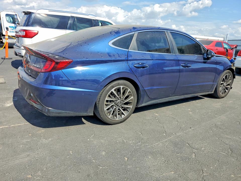 2021 Hyundai Sonata VIN 5NPEH4J29MH095687 COPART salvage auction — FRONT END, CA - SALVAGE CERTIFICATE, sold $6,600 on 2026-07-09 (photo 3)