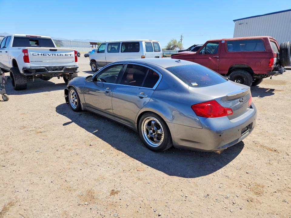 2013 Infiniti G VIN JN1CV6AR0DM752233 COPART salvage auction — FRONT END, AZ - CERT OF TITLE - SALVAGE, sold $1,150 on 2026-07-06 (photo 2)