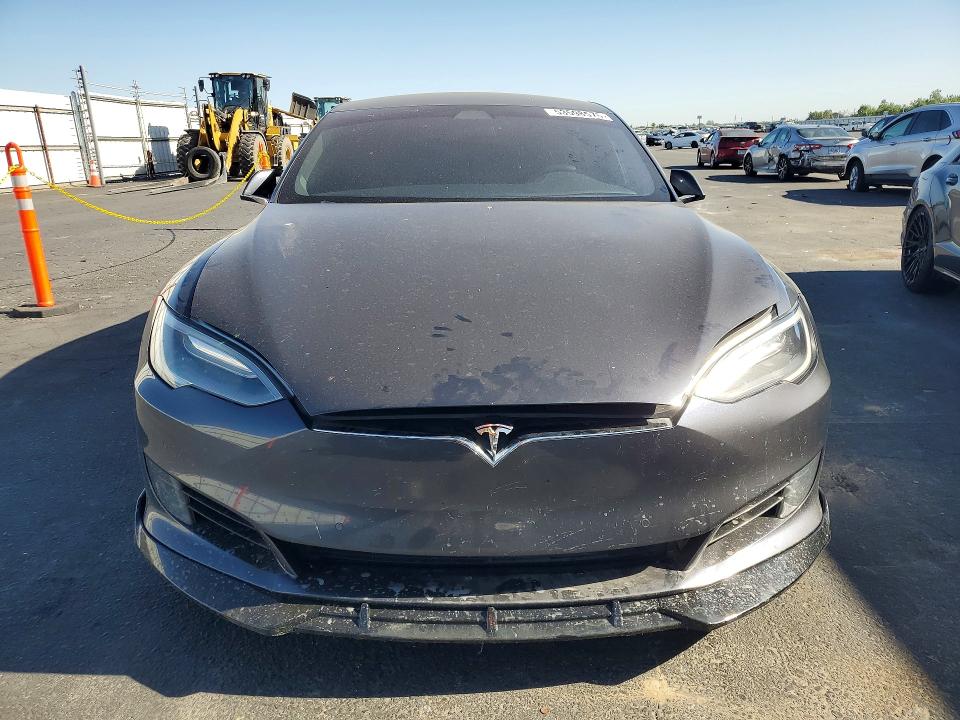 2017 Tesla Model s VIN 5YJSA1E21HF196002 COPART salvage auction — REAR END, Ca - Salvage Certificate, sold $4,800 on 2026-07-16 (photo 5)