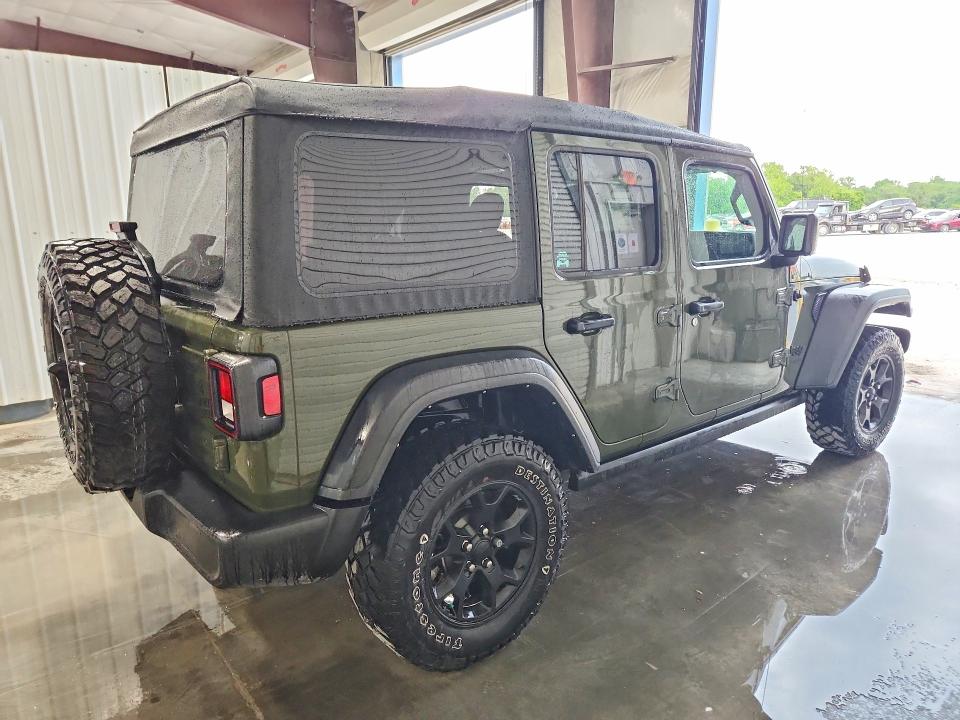 2021 Jeep Wrangler unlimited VIN 1C4HJXDN2MW744605 COPART salvage auction — NORMAL WEAR, IL - CERTIFICATE OF TITLE, sold $21,500 on 2026-07-16 (photo 3)