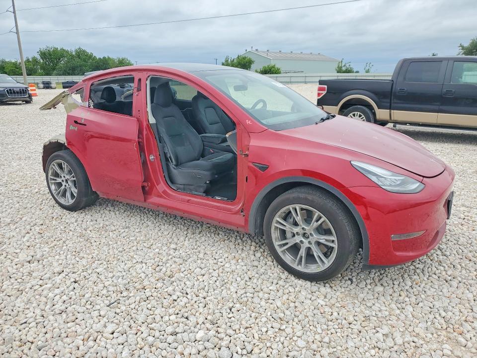 2022 Tesla VIN 7SAYGDEE3NA004935 COPART salvage auction — REAR END, Tx - Salvage Vehicle Title, sold $6,200 on 2026-07-30 (photo 4)