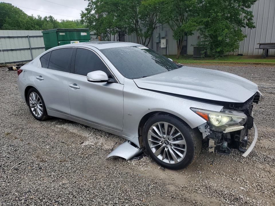 2019 Infiniti Q50 VIN JN1EV7AP2KM514619 COPART salvage auction — FRONT END, Id - Salvage Certificate Of Title, sold $90 on 2026-07-29 (photo 4)