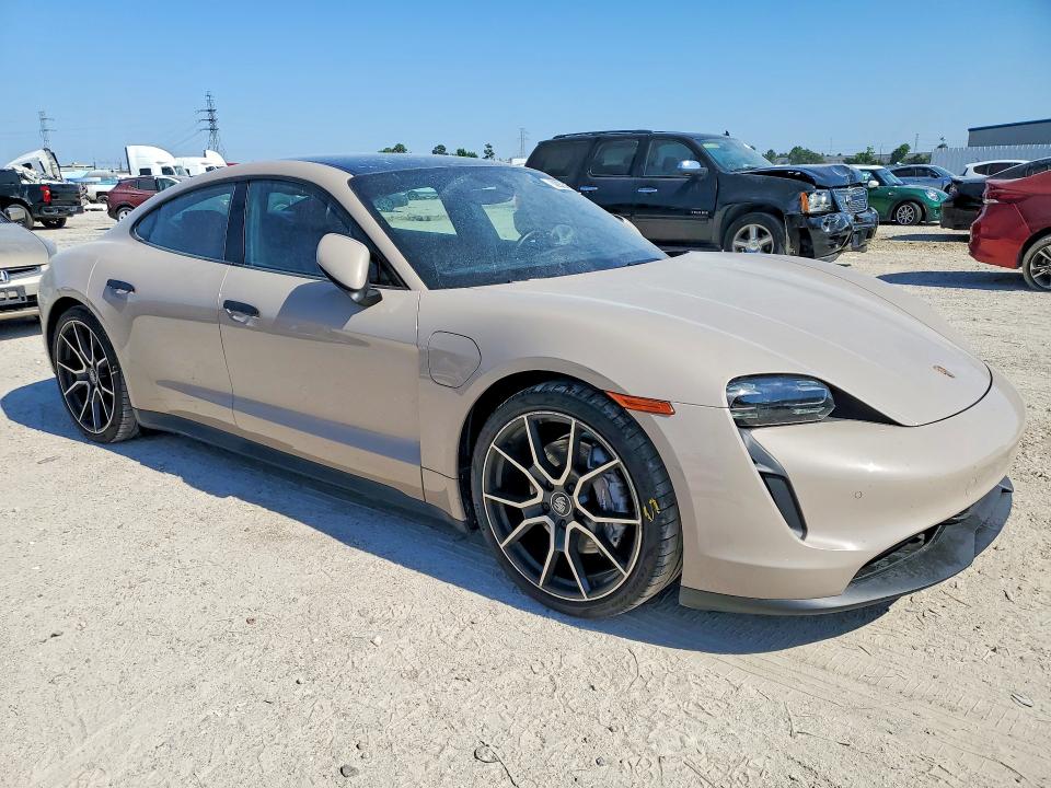 2024 Porsche Taycan VIN WP0AA2Y10RSA10817 COPART salvage auction — WATER/FLOOD, Tx - Salvage Title-Flood Damage, sold $35,000 on 2026-07-07 (photo 4)