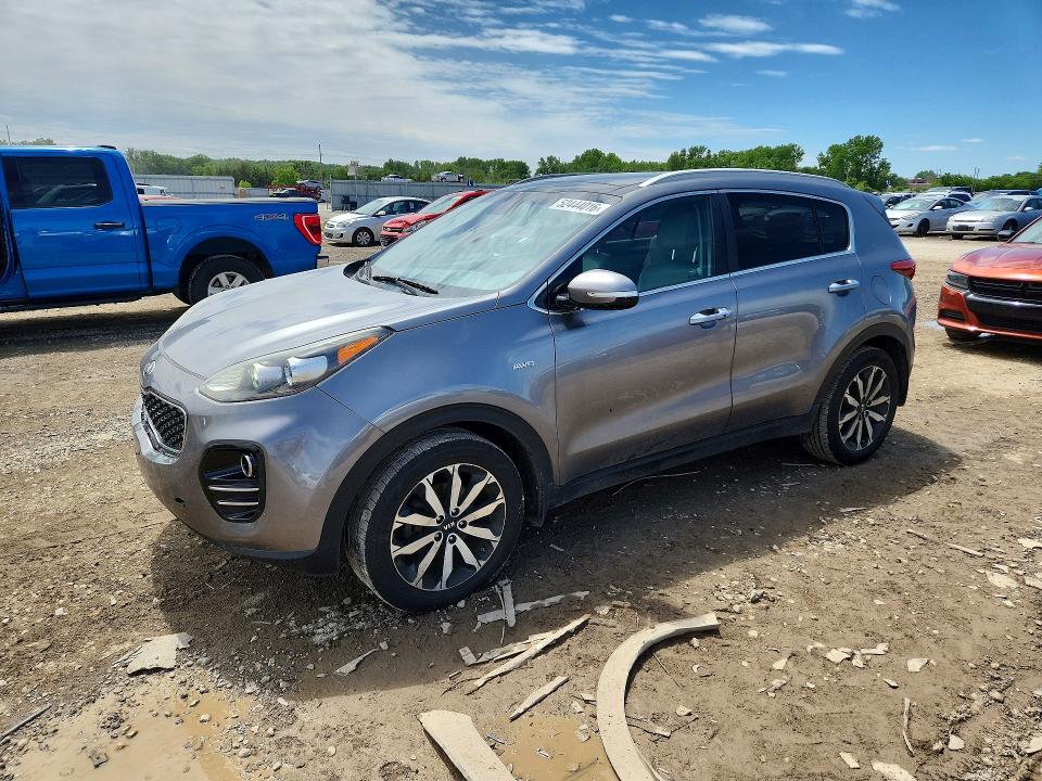 2017 Kia Sportage VIN KNDPNCAC8H7071055 COPART salvage auction — FRONT END, Id - Salvage Certificate Of Title, sold $2,150 on 2026-07-07 (photo 1)
