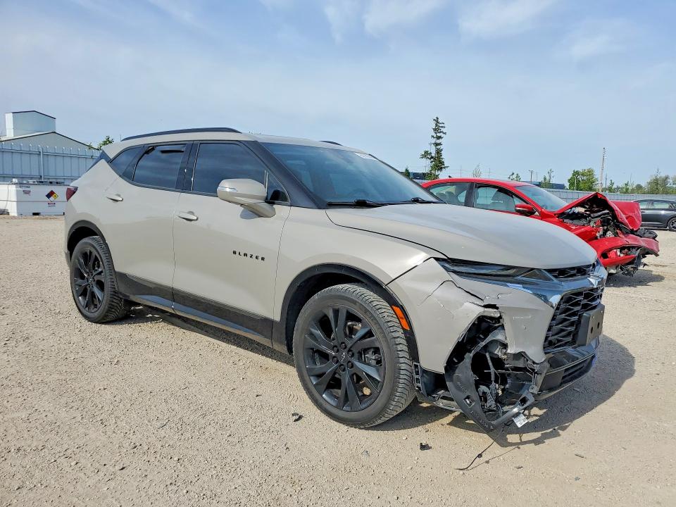 2021 Chevrolet Blazer VIN 3GNKBKRS2MS529846 COPART salvage auction — HAIL, Id - Salvage Certificate Of Title, sold $4,600 on 2026-07-29 (photo 4)
