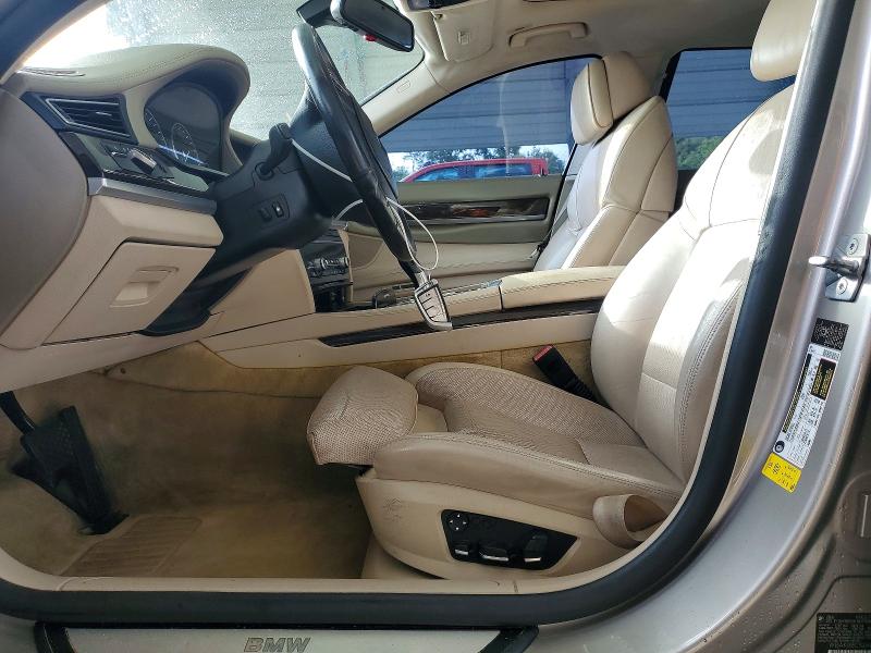 2010 BMW 7 series VIN WBAKB8C52ACY63260 COPART salvage auction — VANDALISM, Sc - Cert Of Title-Salvage, sold $350 on 2026-07-28 (photo 7)