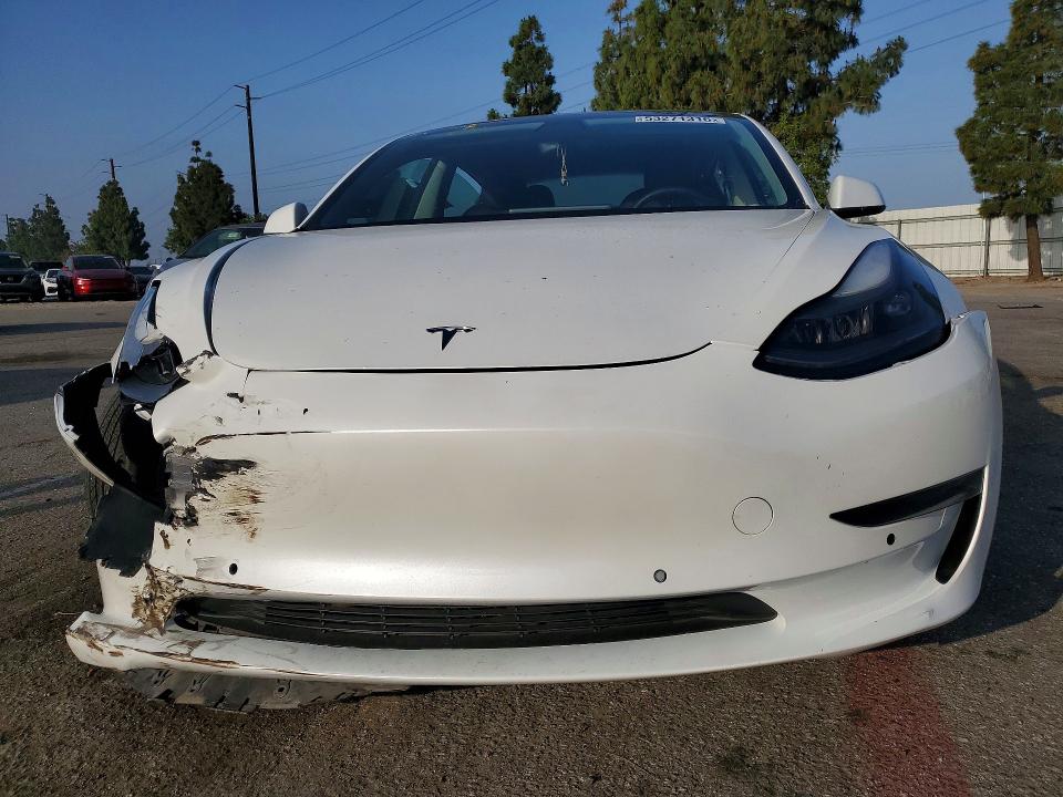 2021 Tesla Model 3 VIN 5YJ3E1EA3MF061467 COPART salvage auction — FRONT END, Ca - Salvage Certificate, sold $5,500 on 2026-07-30 (photo 5)