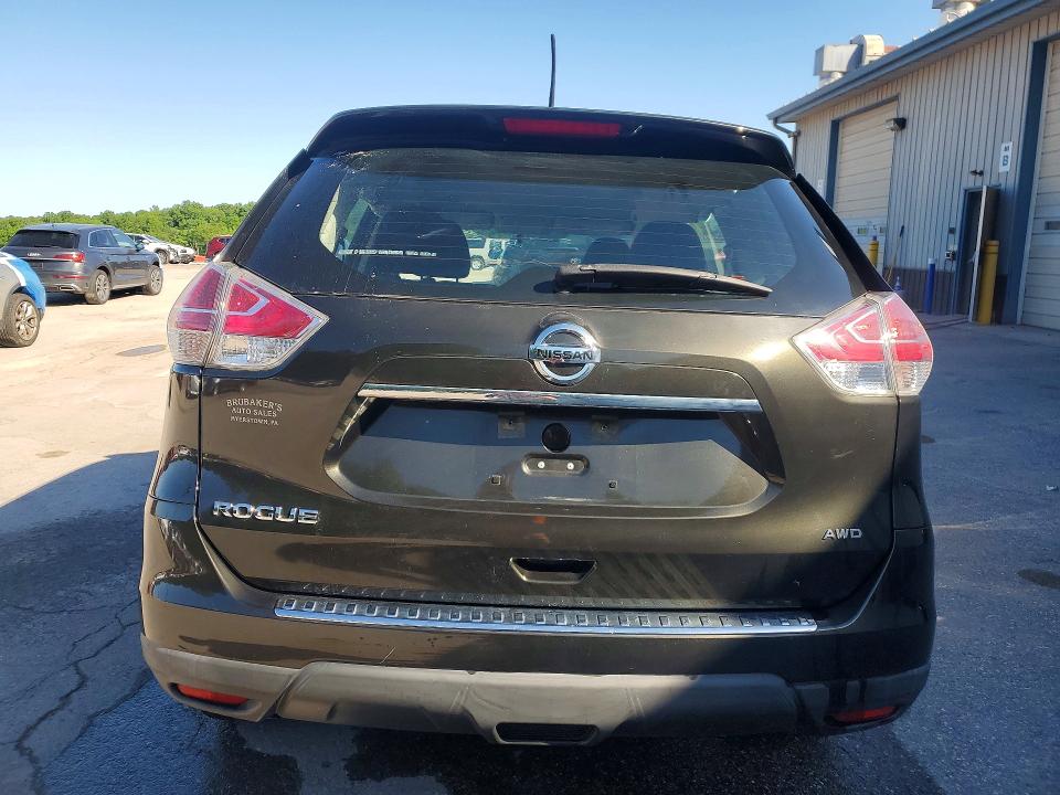 2016 Nissan Rogue VIN KNMAT2MV6GP711104 COPART salvage auction — FRONT END, Pa - Certificate Of Salvage, sold $575 on 2026-07-13 (photo 6)