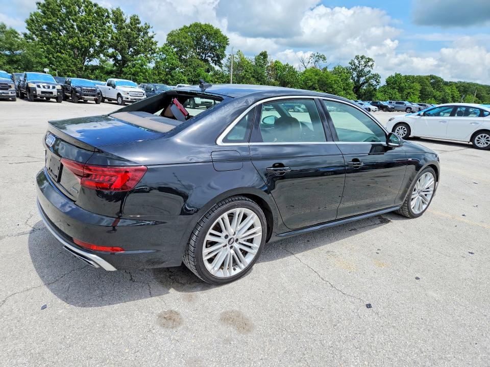 2019 Audi A4 VIN WAUENAF47KA009750 COPART salvage auction — HAIL, Mo - Salvage Certificate Of Title, sold $8,800 on 2026-07-08 (photo 3)