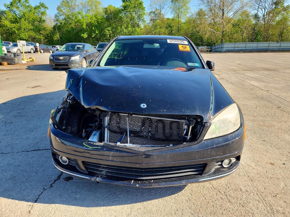 2011 Mercedes-benz C class VIN WDDGF8BB0BR133484 COPART salvage auction — FRONT END, Pa - Certificate Of Salvage, sold $375 on 2026-07-09 (photo 5)