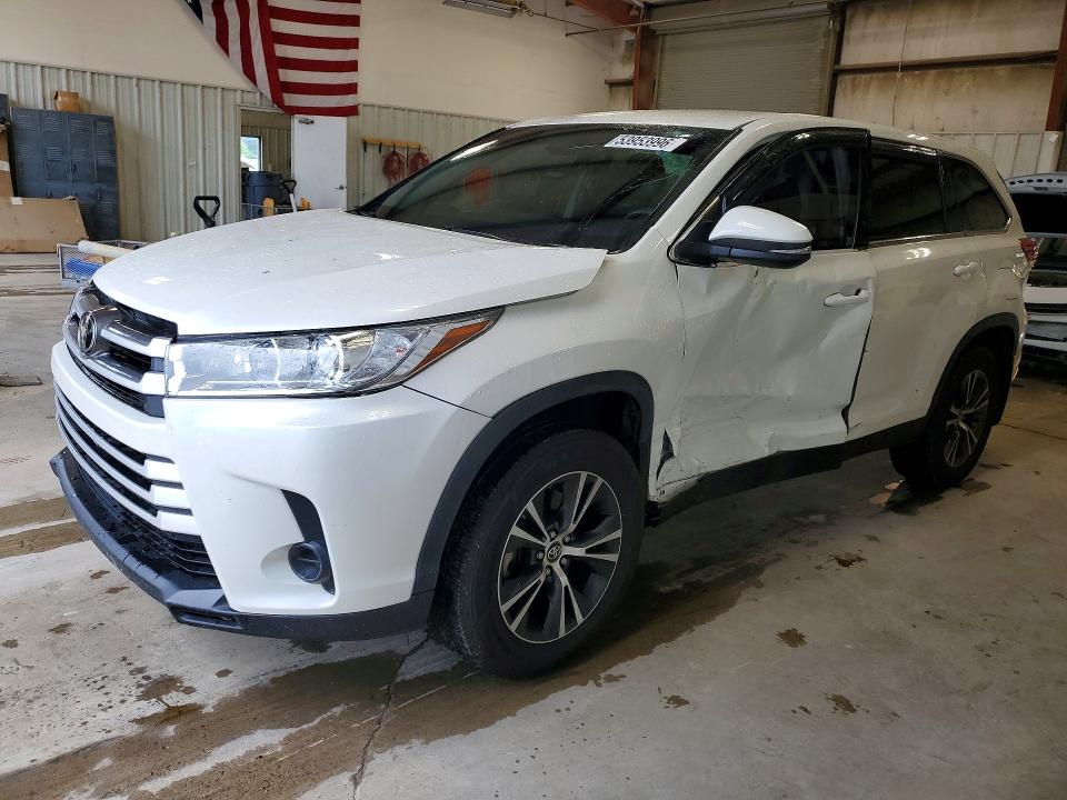 2019 Toyota Highlander VIN 5TDZZRFH7KS356119 COPART salvage auction — SIDE, AR - CERT OF TITLE-SALVAGE, sold $1,350 on 2026-07-27 (photo 1)