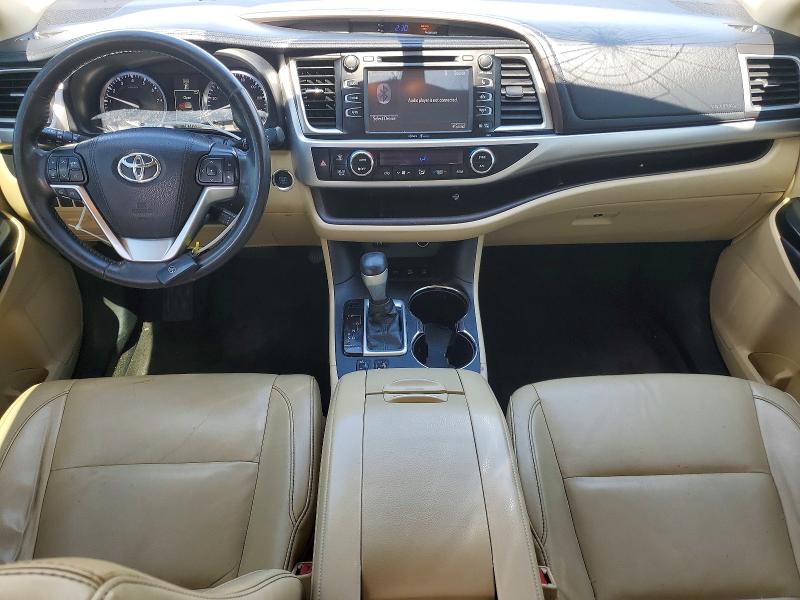 2015 Toyota Highlander VIN 5TDJKRFH8FS193522 COPART salvage auction — FRONT END, Ca - Salvage Certificate, sold $6,300 on 2026-07-06 (photo 8)
