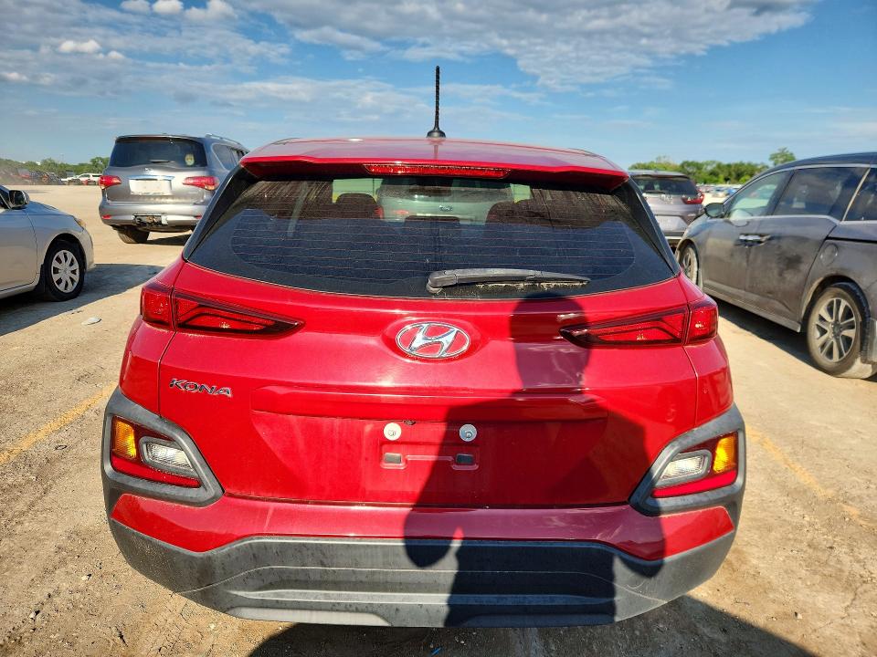 2021 Hyundai VIN KM8K12AA8MU604043 COPART salvage auction — HAIL, Ok - Cert Of Title-Salvage, sold $4,000 on 2026-07-15 (photo 6)