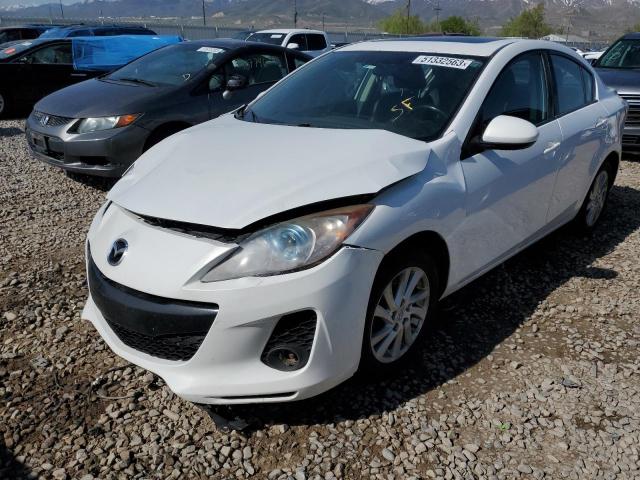 2012 Mazda 3 VIN JM1BL1V71C1587058 COPART salvage auction — FRONT END, Ut - Salvage Certificate, sold $125 on 2026-07-24 (photo 1)