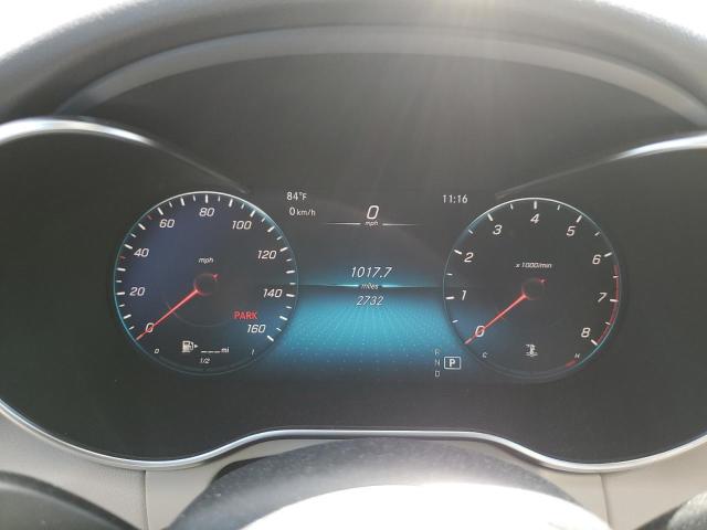 2020 Mercedes-benz C-klasse VIN W1KWF8DB1LR595420 COPART salvage auction — VANDALISM, Ca - Salvage Certificate, sold $16,200 on 2026-07-08 (photo 9)