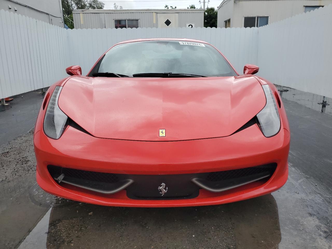 2012 FERRARI ALL MODELS VIN ZFF67NFAXC0184744 COPART salvage auction — REAR END, FL - CERT OF TITLE SLVG REBUILDABLE, sold $104,000 on 2024-08-06 (photo 5)