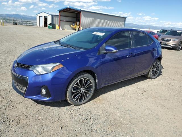 2014 Toyota Corolla VIN 5YFBURHEXEP158215 COPART salvage auction — REAR END, Mt - Salvage Certificate Of A Vehic, sold $2,150 on 2026-07-14 (photo 1)