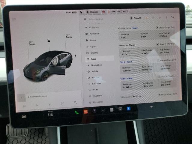 2018 Tesla Model 3 VIN 5YJ3E1EB2JF169809 COPART salvage auction — HAIL, Tx - Certificate Of Title, sold $1,050 on 2026-07-28 (photo 9)