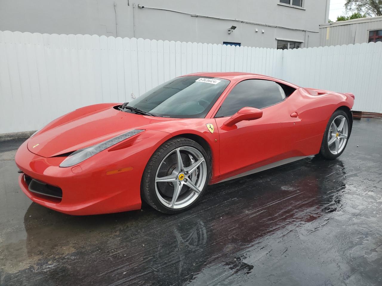 2012 FERRARI ALL MODELS VIN ZFF67NFAXC0184744 COPART salvage auction — REAR END, FL - CERT OF TITLE SLVG REBUILDABLE, sold $104,000 on 2024-08-06 (photo 1)
