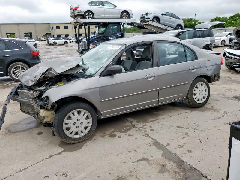 2004 Honda Civic VIN 1HGES16534L009760 COPART salvage auction — BIOHAZARD/CHEMICAL, Tx - Bonded Title - Salvage, sold $300 on 2026-07-09 (photo 2)