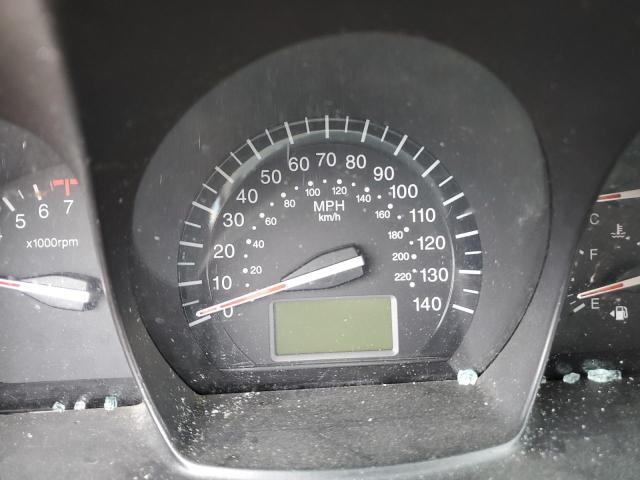 2009 Kia Spectra VIN KNAFE221795658103 COPART salvage auction — FRONT END, ID - SALVAGE CERTIFICATE OF TITLE, sold $475 on 2026-07-14 (photo 9)