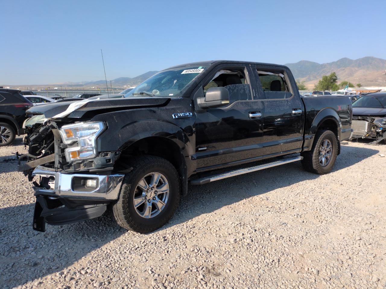 2016 Ford F-150 Lightning VIN 1FTEW1EP7GFB05643 COPART salvage auction — Front End, UT - SALVAGE CERTIFICATE, sold $1,300 on 2026-07-02 (photo 1)