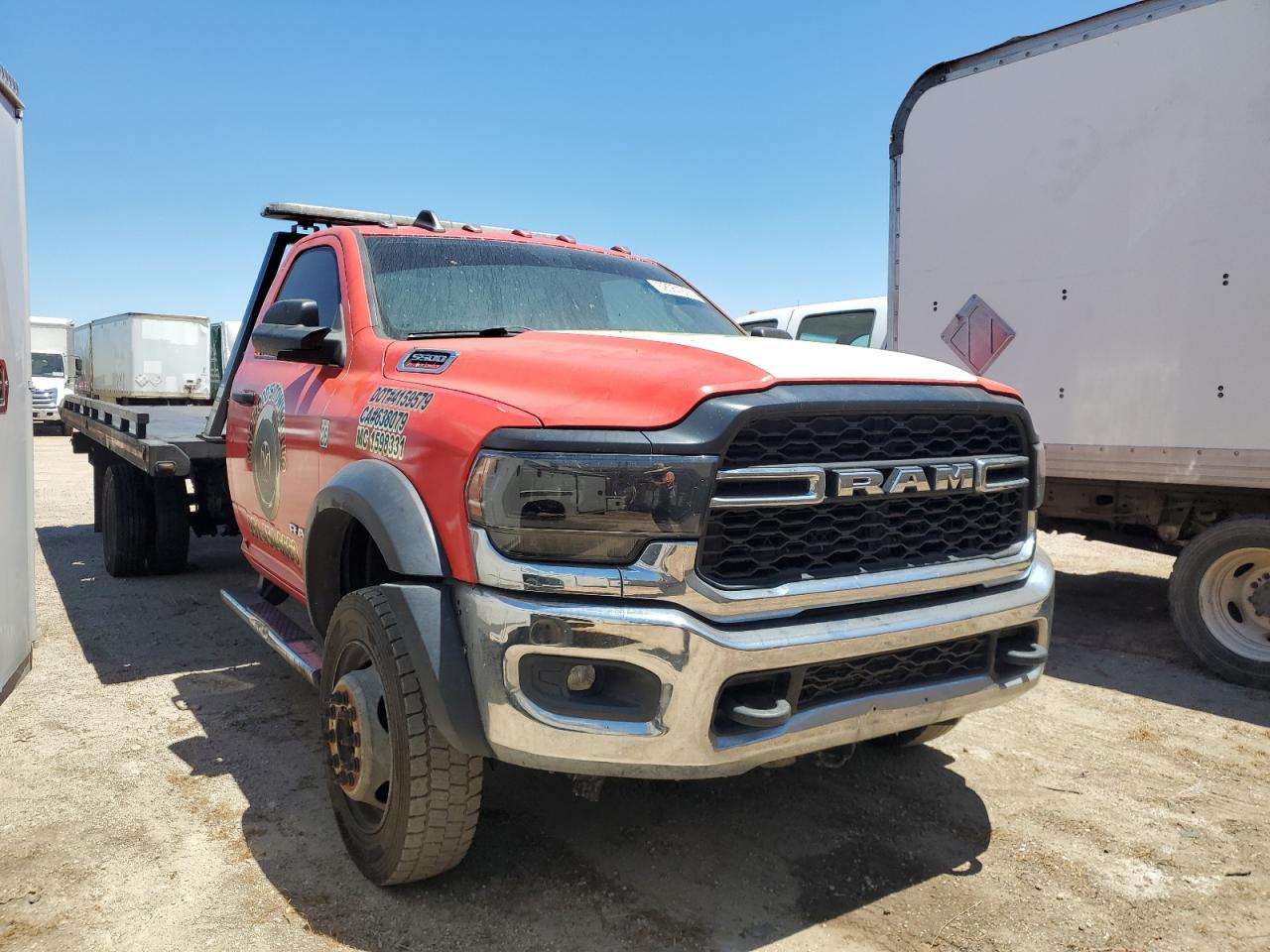 2019 Ram 5500 VIN 3C7WRMDL3KG729459 COPART salvage auction — Normal Wear, CA - SALVAGE CERTIFICATE, sold $27,750 on 2025-08-27 (photo 4)