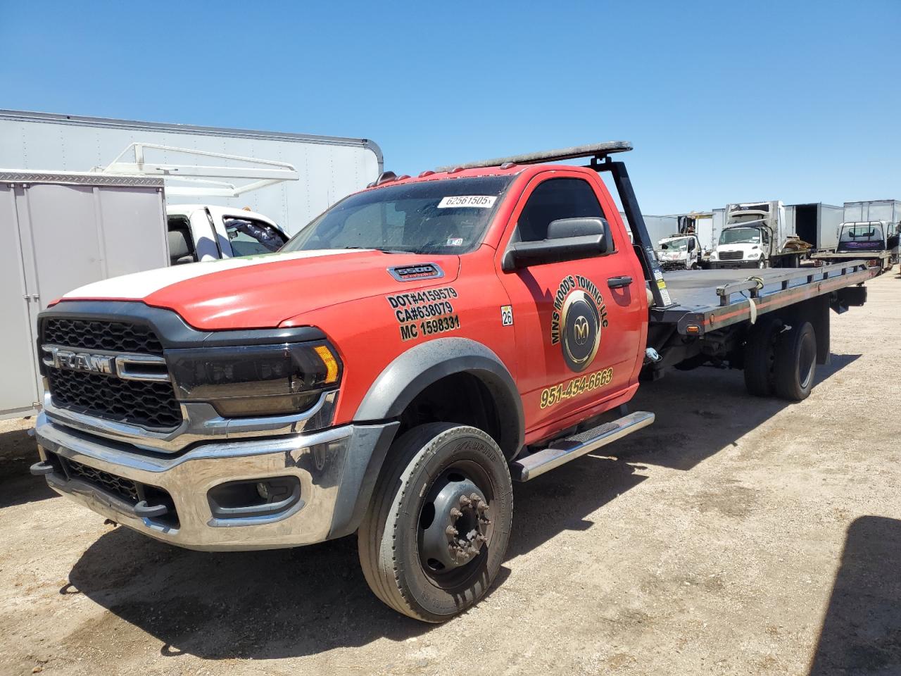 2019 Ram 5500 VIN 3C7WRMDL3KG729459 COPART salvage auction — Normal Wear, CA - SALVAGE CERTIFICATE, sold $27,750 on 2025-08-27 (photo 1)