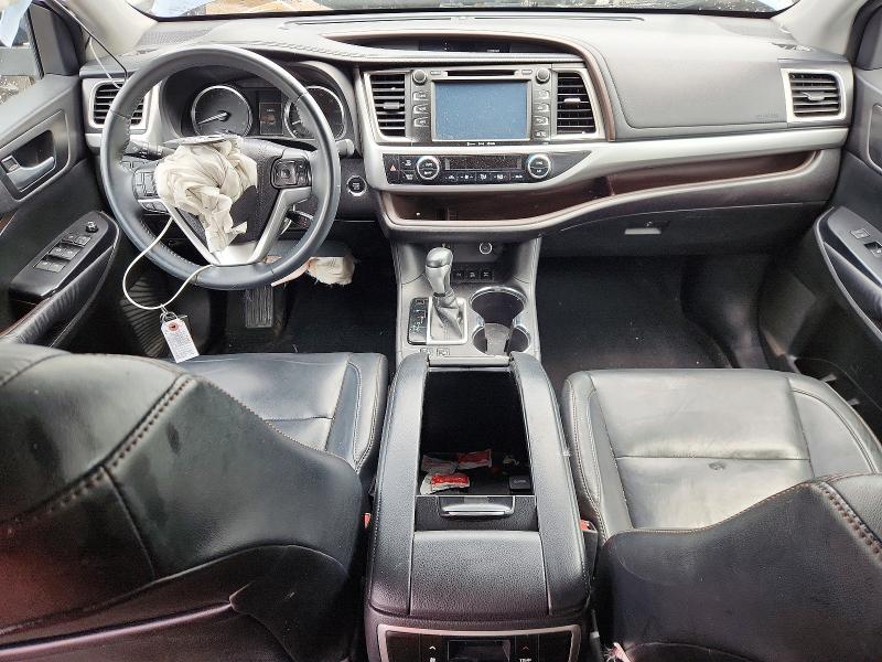 2016 Toyota Highlander VIN 5TDJKRFH5GS290243 COPART salvage auction — FRONT END, IL - SALVAGE CERTIFICATE, sold $5,300 on 2026-07-28 (photo 8)