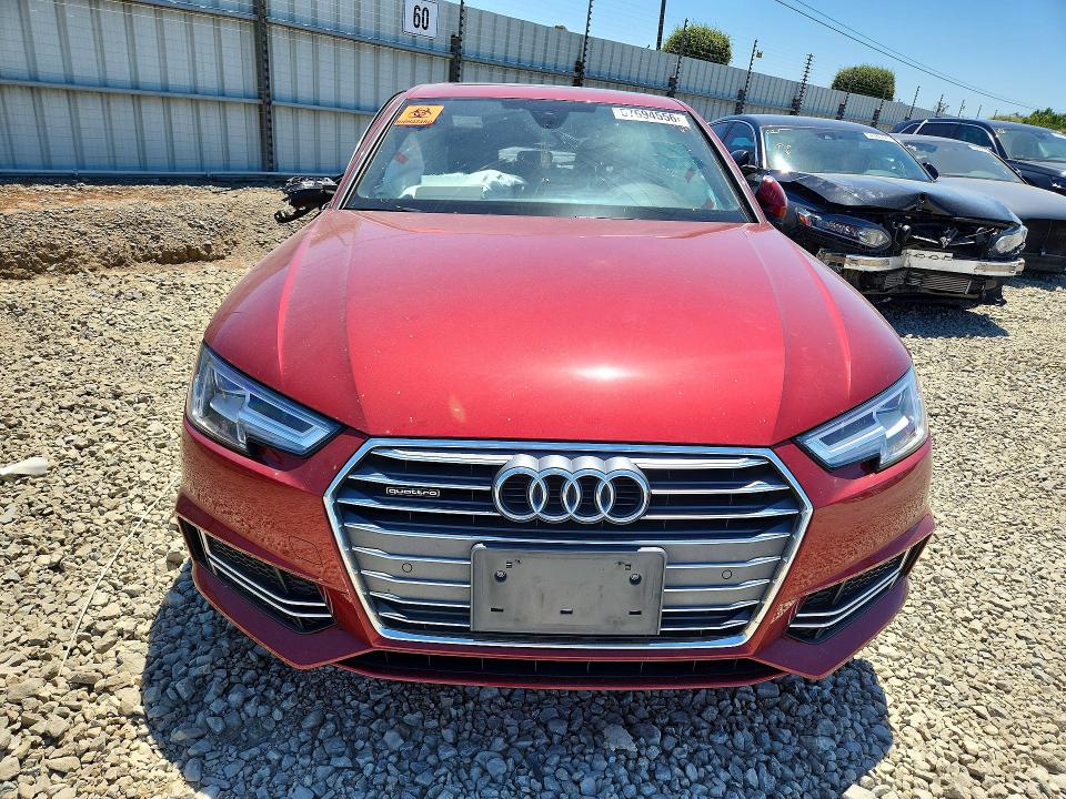 2018 Audi A4 VIN WAUENAF42JA010139 COPART salvage auction — SIDE, Ca - Salvage Certificate, sold $3,450 on 2026-07-14 (photo 5)