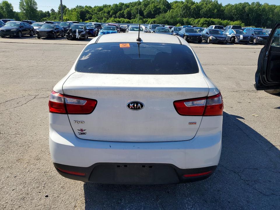 2014 Kia Rio VIN KNADM4A34E6364560 COPART salvage auction — REAR END, Ky - Certificate Of Title, sold $1,000 on 2026-07-04 (photo 6)