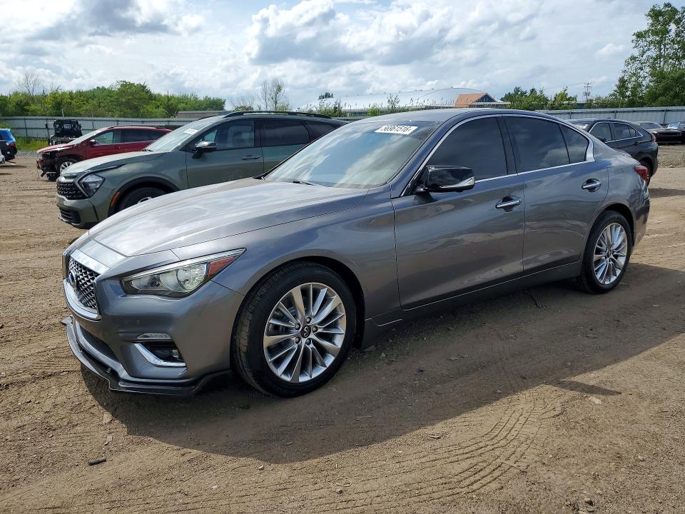 2021 Infiniti Q50 VIN JN1EV7BR9MM752101 — COPART salvage auction photo